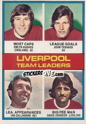 Sticker Liverpool Team Leaders - Footballers 1977-1978
 n. 111 - Topps