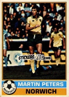 Sticker Martin Peters - Footballers 1977-1978
 - Topps