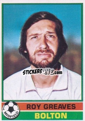 Sticker Roy Greaves - Footballers 1977-1978
 - Topps