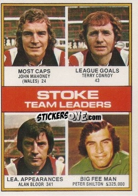 Sticker Stoke City Team Leaders - Footballers 1977-1978
 - Topps