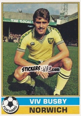 Sticker Viv Busby - Footballers 1977-1978
 - Topps