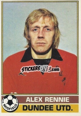 Cromo Alex Rennie - Scottish Footballers 1977-1978
 - Topps