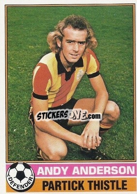 Sticker Andy Anderson - Scottish Footballers 1977-1978
 - Topps
