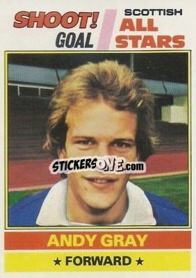 Cromo Andy Gray  - Scottish Footballers 1977-1978
 - Topps
