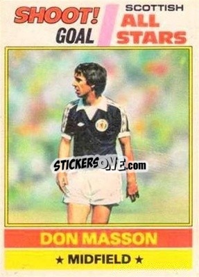 Cromo Don Masson  - Scottish Footballers 1977-1978
 - Topps