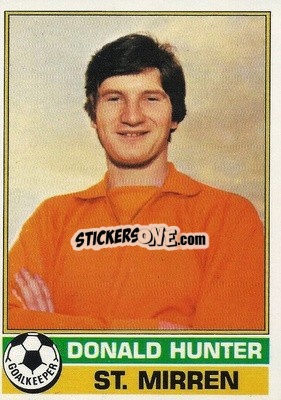 Cromo Donald Hunter - Scottish Footballers 1977-1978
 - Topps