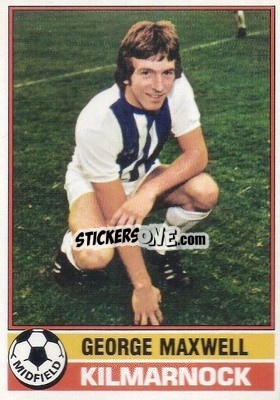 Sticker George Maxwell - Scottish Footballers 1977-1978
 n. 72 - Topps