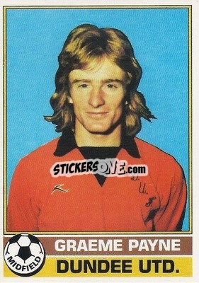 Cromo Graeme Payne - Scottish Footballers 1977-1978
 - Topps