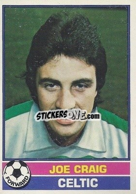 Sticker Joe Craig - Scottish Footballers 1977-1978
 n. 128 - Topps