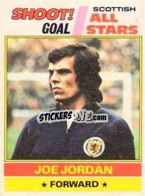 Sticker Joe Jordan  - Scottish Footballers 1977-1978
 - Topps