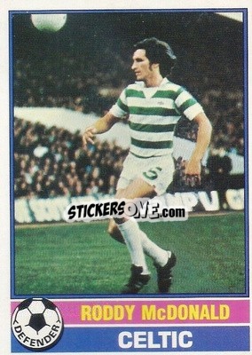 Sticker Roddie MacDonald - Scottish Footballers 1977-1978
 n. 118 - Topps