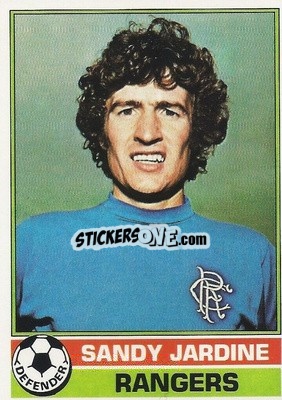 Cromo Sandy Jardine - Scottish Footballers 1977-1978
 - Topps