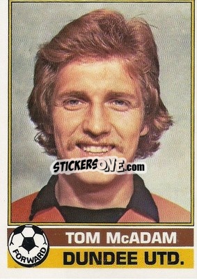 Sticker Tom McAdam - Scottish Footballers 1977-1978
 n. 17 - Topps