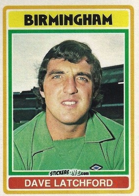 Cromo Dave Latchford - Footballers 1976-1977
 n. 49 - Topps