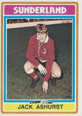 Cromo Jack Ashurst - Footballers 1976-1977
 n. 324 - Topps