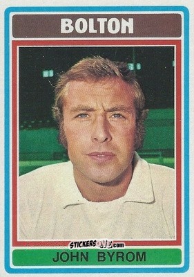 Sticker John Byrom - Footballers 1976-1977
 - Topps