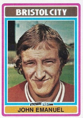 Sticker John Emanuel - Footballers 1976-1977
 n. 186 - Topps