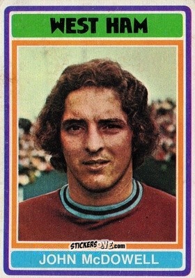 Sticker John McDowell - Footballers 1976-1977
 - Topps