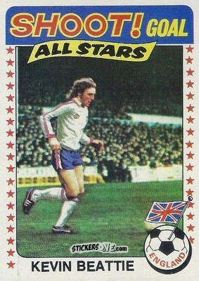 Sticker Kevin Beattie - Footballers 1976-1977
 n. 132 - Topps