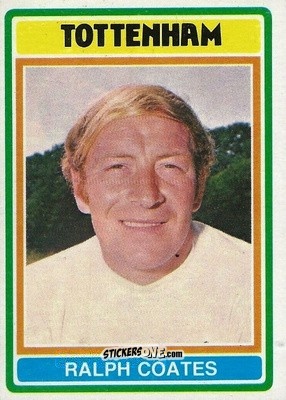 Sticker Ralph Coates - Footballers 1976-1977
 n. 183 - Topps