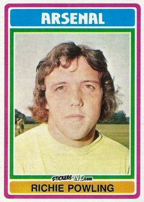 Cromo Richie Powling - Footballers 1976-1977
 n. 189 - Topps