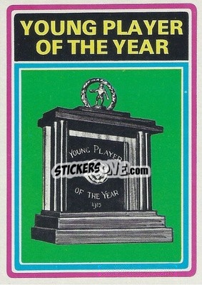 Sticker Young Player of the Year - Footballers 1976-1977
 n. 297 - Topps