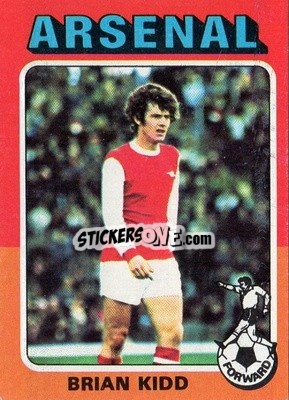 Sticker Brian Kidd - Footballers 1975-1976
 n. 7 - Topps