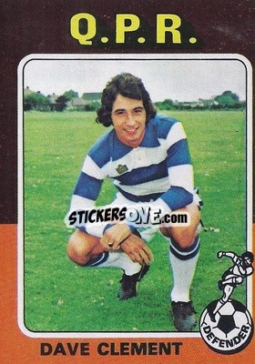 Sticker Dave Clement - Footballers 1975-1976
 n. 12 - Topps
