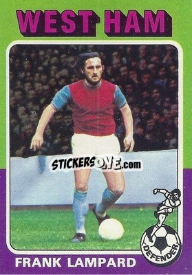 Sticker Frank Lampard Sr. - Footballers 1975-1976
 - Topps