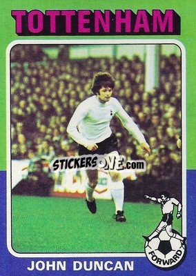Sticker John Duncan - Footballers 1975-1976
 n. 186 - Topps
