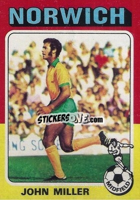 Sticker John Miller - Footballers 1975-1976
 n. 210 - Topps