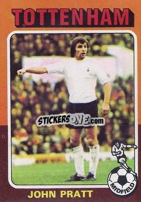 Sticker John Pratt - Footballers 1975-1976
 - Topps