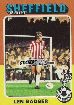 Sticker Len Badger - Footballers 1975-1976
 n. 19 - Topps