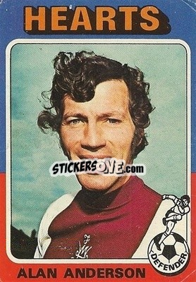 Cromo Alan Anderson - Scottish Footballers 1975-1976
 - Topps