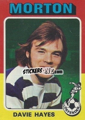 Sticker Davie Hayes - Scottish Footballers 1975-1976
 n. 13 - Topps