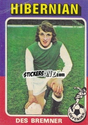 Sticker Des Bremner - Scottish Footballers 1975-1976
 - Topps