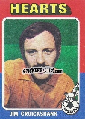 Cromo Jim Cruickshank - Scottish Footballers 1975-1976
 - Topps