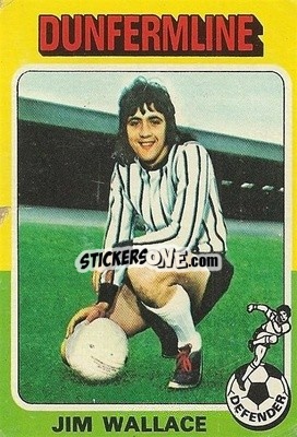 Cromo Jim Wallace - Scottish Footballers 1975-1976
 - Topps