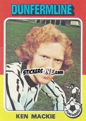 Sticker Ken Mackie - Scottish Footballers 1975-1976
 - Topps