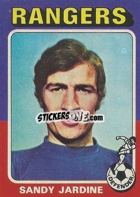 Cromo Sandy Jardine - Scottish Footballers 1975-1976
 - Topps