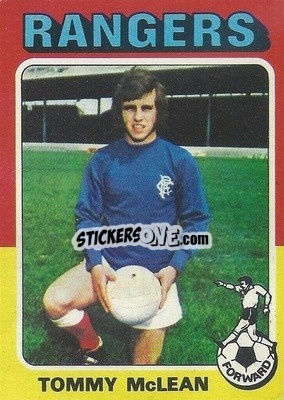 Sticker Tommy McLean - Scottish Footballers 1975-1976
 - Topps