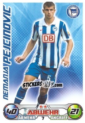Sticker NEMANJA PEJCINOVIC - German Football Bundesliga 2009-2010. Match Attax n. 7 - Topps