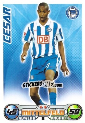 Cromo CESAR - German Football Bundesliga 2009-2010. Match Attax n. 8 - Topps