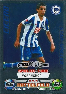 Cromo Cicero - German Football Bundesliga 2009-2010. Match Attax n. 9 - Topps