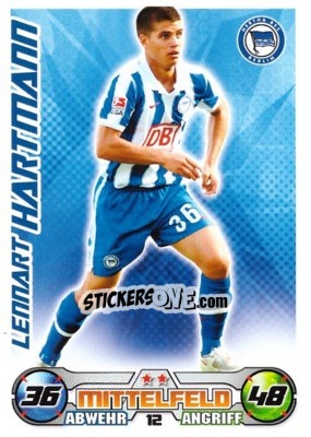 Cromo LENNART HARTMANN - German Football Bundesliga 2009-2010. Match Attax n. 12 - Topps