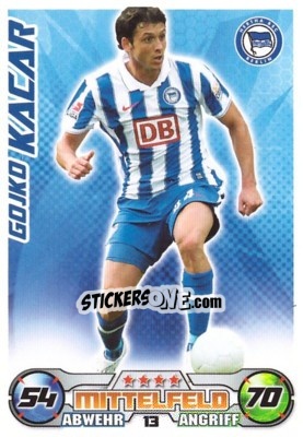 Sticker GOJKO KACAR - German Football Bundesliga 2009-2010. Match Attax n. 13 - Topps
