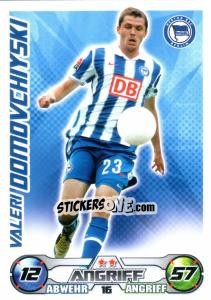 Sticker VALERI DOMOVCHIYSKI - German Football Bundesliga 2009-2010. Match Attax n. 16 - Topps