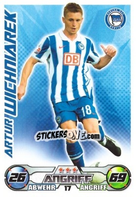 Sticker ARTUR WICHNIAREK - German Football Bundesliga 2009-2010. Match Attax - Topps