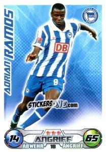 Sticker ADRIAN RAMOS - German Football Bundesliga 2009-2010. Match Attax n. 18 - Topps