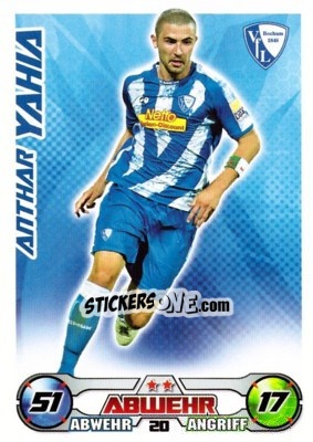 Sticker ANTHAR YAHIA - German Football Bundesliga 2009-2010. Match Attax - Topps